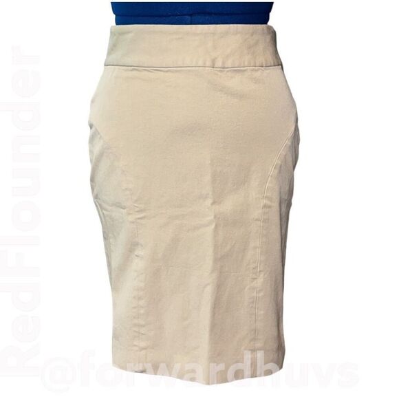 Banana Republic Beige Stretch Skirt Size 2 - Picture 1 of 12
